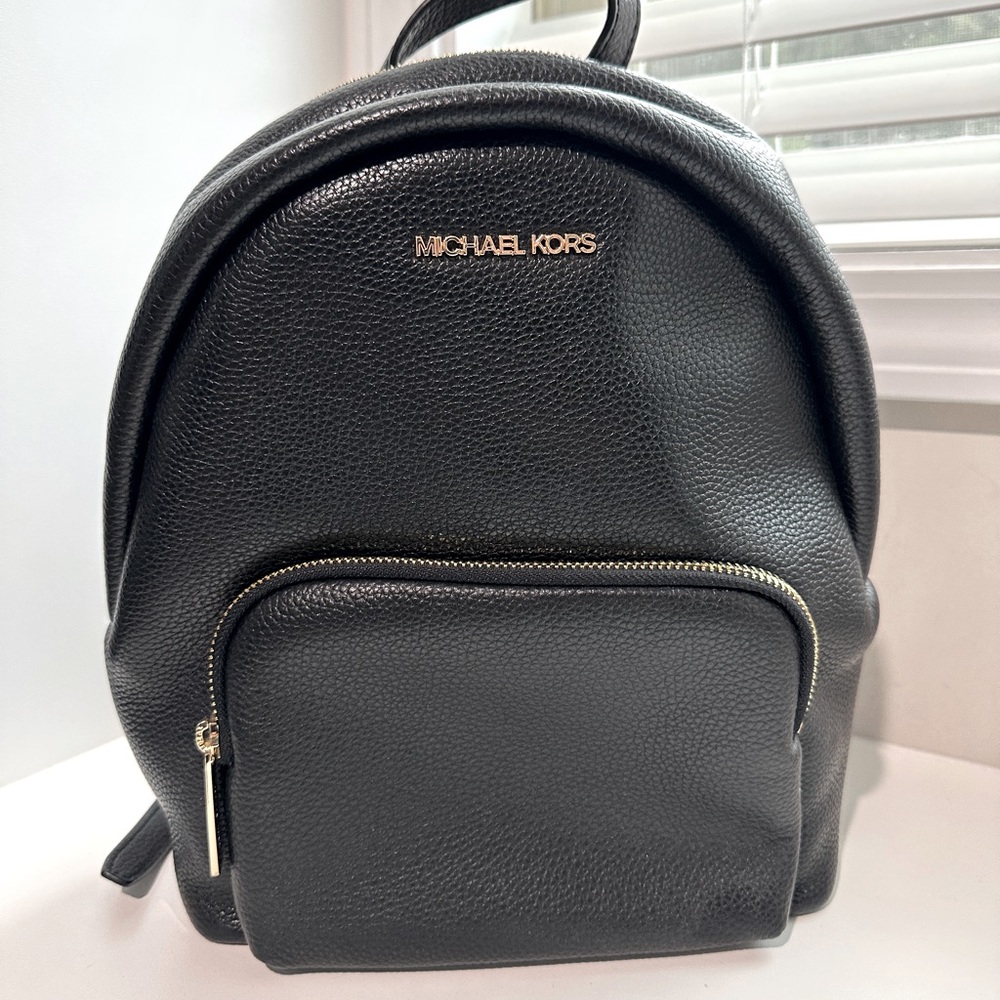 MICHAEL MICHAEL KORS: Erin Pebbled Leather Backpack / Medium